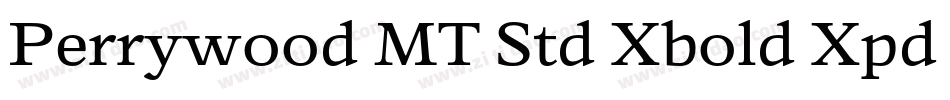 Perrywood MT Std Xbold Xpd It字体转换